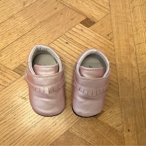 Two Pairs rosegold and pink Lily & Jack Mocs. Two pairs. Size 6-12 months. - Picture 3 of 8